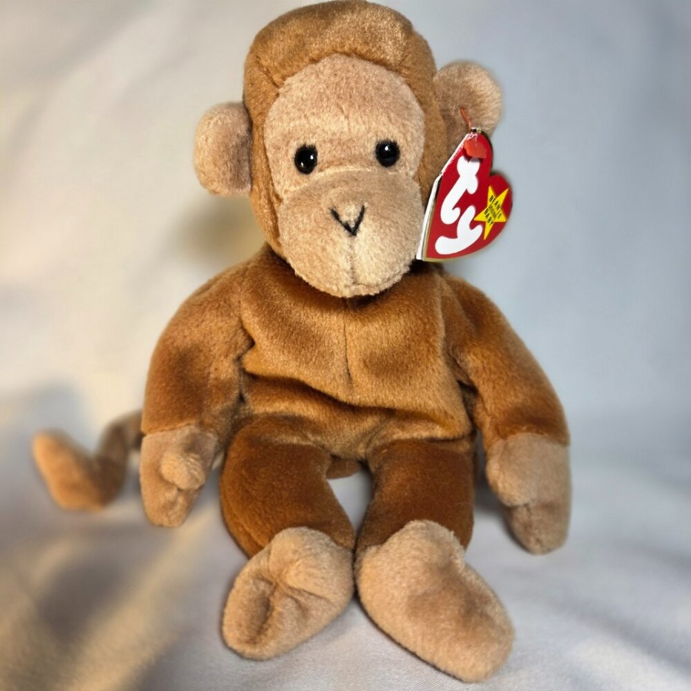 Ty Beanie Baby "Bongo" The Monkey Collectible Retired 1998